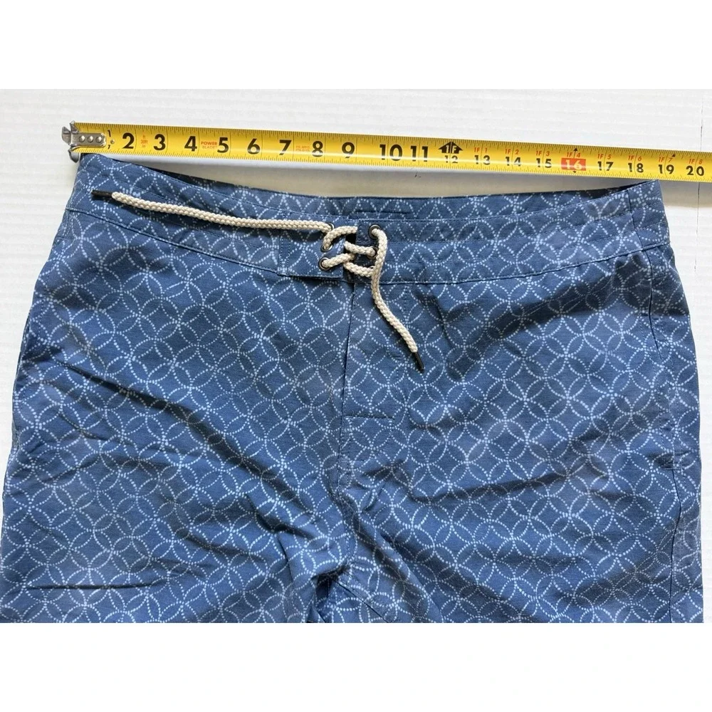 Faherty Men's Swim Shorts Swim Trunks Blue Size 36